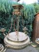 Antike Messinglampe Hängelampe Messing Jugendstil / Art Deco Antike Bild 2