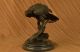 Magestic Sitzender Raubvogel Bronze Statue Skulptur Adler Falke Kunst Antike Bild 2