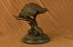 Magestic Sitzender Raubvogel Bronze Statue Skulptur Adler Falke Kunst Antike Bild 4