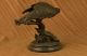 Magestic Sitzender Raubvogel Bronze Statue Skulptur Adler Falke Kunst Antike Bild 5