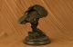 Magestic Sitzender Raubvogel Bronze Statue Skulptur Adler Falke Kunst Antike Bild 6