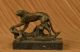 Bronze Skulptur Kunst Deko Stil Cheetah Klettern Plastik Puma Gegossen Antike Bild 2