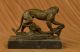 Bronze Skulptur Kunst Deko Stil Cheetah Klettern Plastik Puma Gegossen Antike Bild 6