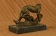 Bronze Skulptur Kunst Deko Stil Cheetah Klettern Plastik Puma Gegossen Antike Bild 7