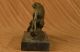 Bronze Skulptur Kunst Deko Stil Cheetah Klettern Plastik Puma Gegossen Antike Bild 8