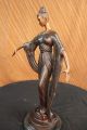 Statue 48cm Hohe Model Designer Heim Dekor Bronze Skulptur Figurine Antike Bild 10