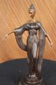 Statue 48cm Hohe Model Designer Heim Dekor Bronze Skulptur Figurine Antike Bild 2