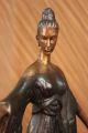 Statue 48cm Hohe Model Designer Heim Dekor Bronze Skulptur Figurine Antike Bild 8
