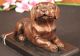 Bronzeskulptur Bezaubernder Labrador Welpe Auf Marmorsockel Figur Art Deco Antike Bild 3