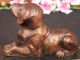 Bronzeskulptur Bezaubernder Labrador Welpe Auf Marmorsockel Figur Art Deco Antike Bild 4