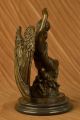 Bronzeskulptur Valentinsgeschenk Engel Liebe Figur Dekoration Antike Bild 4