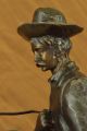 Remington Bronze Trooper Der Ebenen Skulptur Statue Reg 56cm H Made In Europe Antike Bild 7
