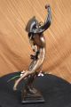 Tänzerin Figur/skulptur 24 Zoll Hoch Bronze & Marmor Art Deco Stil Antike Bild 9