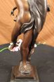 Tänzerin Figur/skulptur 24 Zoll Hoch Bronze & Marmor Art Deco Stil Antike Bild 6