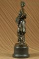 Bronze Skulptur Griechische Göttin Landwirtschaft Art Deco Guss Marmor Figur Antike Bild 3