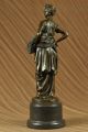 Bronze Skulptur Griechische Göttin Landwirtschaft Art Deco Guss Marmor Figur Antike Bild 4
