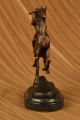 Skulptur Bronze Remington Krieg Art Deco Ureinwohner Amerikas Reitet Pferd Antike Bild 4