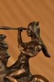 Skulptur Bronze Remington Krieg Art Deco Ureinwohner Amerikas Reitet Pferd Antike Bild 8