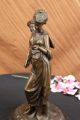 2 Frauen Bronze Skulptur Figur Klassische Kunst Heim Dekoration Antike Bild 10