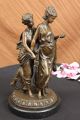 2 Frauen Bronze Skulptur Figur Klassische Kunst Heim Dekoration Antike Bild 1