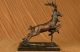 Bronze - Skulptur Signiert Große Moigniez Hirsch Tierwelt - - Antike Bild 5
