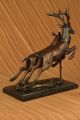 Bronze - Skulptur Signiert Große Moigniez Hirsch Tierwelt - - Antike Bild 6