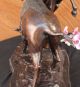 Bronze - Skulptur Signiert Theodor Ureinwohner Amerikanisch Jäger Antike Bild 5