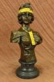 Bronze Skulptur Schöne Dame Art Nouveau Goldpatina Statue Figur Antike Bild 9