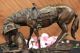 Alte West Cowboy Mit Pferd Bronze - Skulptur Der Westlichen Kunst Remington Antike Bild 6