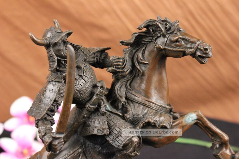 Messing Samurai Figur - Japanischer Krieger Deko 65mm