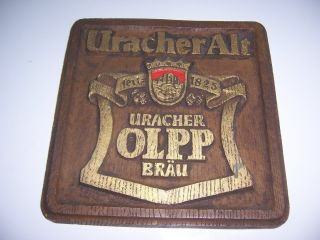 Altes Bier Reklame Schild Brauerei Olpp Urach Uracher OlppbrÄu 1825 Alt Werbung Bild