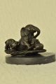 Skulptur Bronze Animal Kingdom Elefant Mutter Antike Bild 3