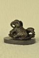 Skulptur Bronze Animal Kingdom Elefant Mutter Antike Bild 5