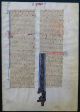 Gotische Bibel Handschrift Blatt Pergament Paris Frankreich Gold Initiale 1280 Antike Bild 5