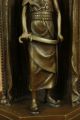 Franz Bergman Arabischen Menschen Schützen Einer Sklavenmädchen Bronze Skulptur Antike Bild 2