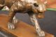 Selten Jaguar Panther Leopard Cougar Große Katze Auto Collector Bronze Marmor Antike Bild 5