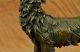 Bronze Skulptur Signiert Milo Mond Anhaulender Wolf Bronze Marmor Kunst Antike Bild 3