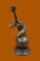 Nackter Mann Statue Rodin Signiert Bronze Figur Abstrakte Kunst Modern Nr Antike Bild 2