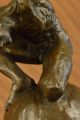 Nackter Mann Statue Rodin Signiert Bronze Figur Abstrakte Kunst Modern Nr Antike Bild 6