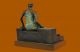 Henry Moore Bronze Skulptur Zurücklehnende Frau Signiert Sammler Ausgabe Figur Antike Bild 2