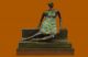 Henry Moore Bronze Skulptur Zurücklehnende Frau Signiert Sammler Ausgabe Figur Antike Bild 8