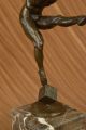 Bronze Skulptur Vitaleh Männlicher Jongleur Verbundene Augen Nackt Antike Bild 10
