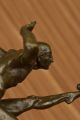 Bronze Skulptur Vitaleh Männlicher Jongleur Verbundene Augen Nackt Antike Bild 11