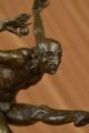 Bronze Skulptur Vitaleh Männlicher Jongleur Verbundene Augen Nackt Antike Bild 8