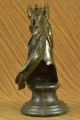 Bronze Skulptur Milo Büste Pferdekopf Art Deco Figur Antike Bild 5