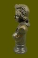 Erotisch Sinnliche Hautfarben Buchse Damen Büste Signiert Bronze Marmorbild Antike Bild 3