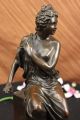 Der Träger Spezielle Schwere Bronze Gegossen Pure Nackte Frau Skulptur Antike Bild 10
