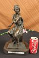 Der Träger Spezielle Schwere Bronze Gegossen Pure Nackte Frau Skulptur Antike Bild 1