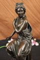 Der Träger Spezielle Schwere Bronze Gegossen Pure Nackte Frau Skulptur Antike Bild 3