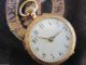 Gold Email Damen Taschenuhr 14 Karat Schweiz Antik Pocket Watch Intakt Taschenuhren Bild 1